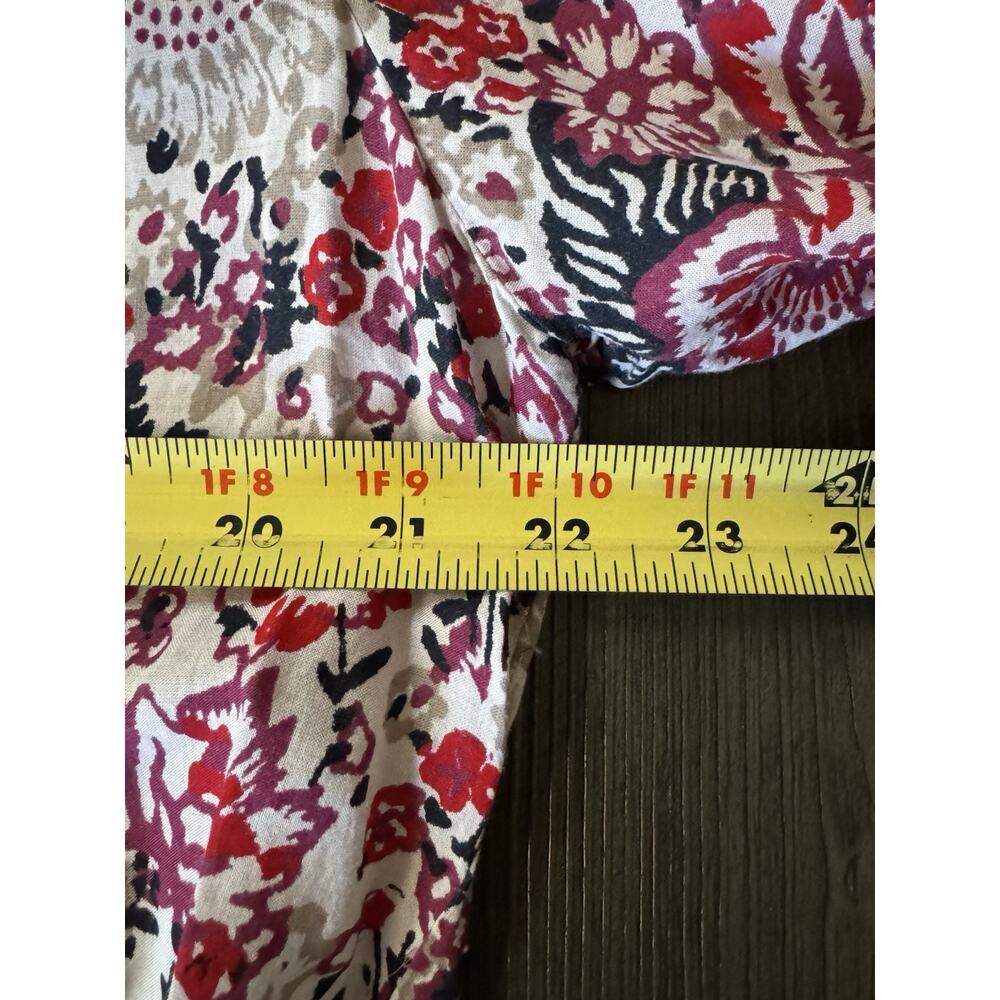 Lucky Brand Peasant Cottagecore Prairie Floral Oversized Boho Tunic Top 1X - Picture 5 of 11